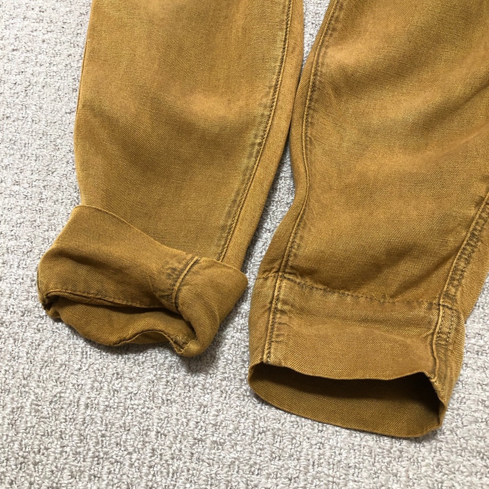 Free People Mustard Brown High-Waist Pants - Picture 7 of 8